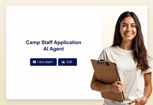 Camp Staff Application AI Agent Template Thumbnail Image