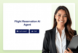 Flight Reservation AI Agent Template Thumbnail Image