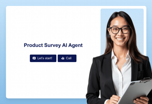 Product Survey AI Agent Template Thumbnail Image