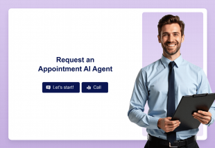 Request an Appointment AI Agent Template Thumbnail Image