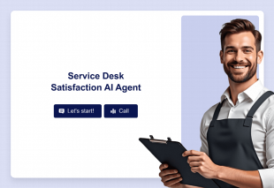 Service Desk Satisfaction AI Agent Template Thumbnail Image