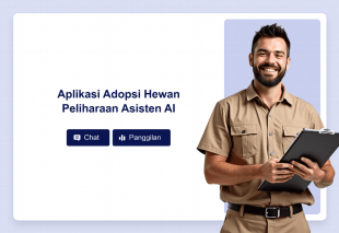 Aplikasi Adopsi Hewan Peliharaan Asisten AI Template Thumbnail