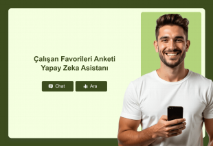 Çalışan Favorileri Anketi Yapay Zeka Asistanı Template Thumbnail