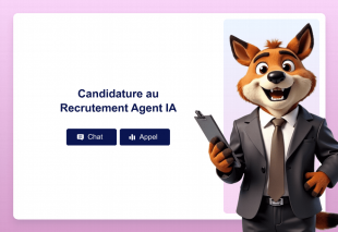 Candidature au Recrutement Agent IA Template Thumbnail