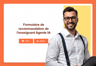 Formulaire de recommandation de l'enseignant Agente IA Template Thumbnail