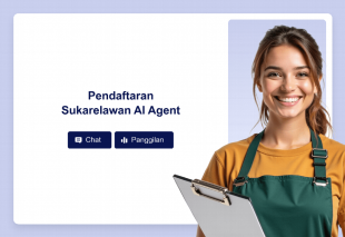 Pendaftaran Sukarelawan AI Agent Template Thumbnail