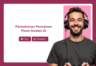 Permohonan Permainan Peran Asisten AI Template Thumbnail