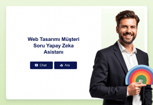 Web Tasarımı Müşteri Soru Yapay Zeka Asistanı Template Thumbnail