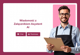 Wiadomość z Załącznikiem Asystent AI Template Thumbnail