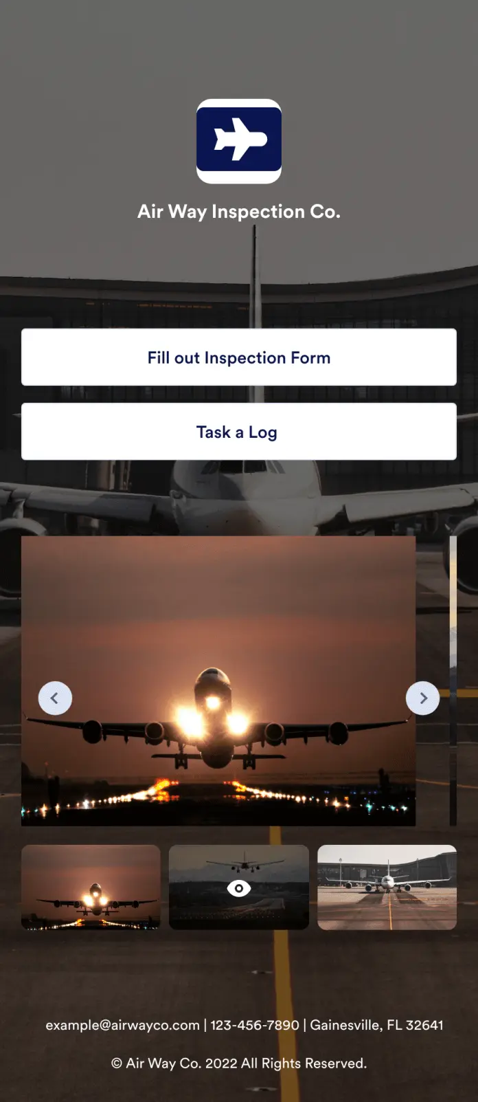 Airport Runway Surface Inspection App