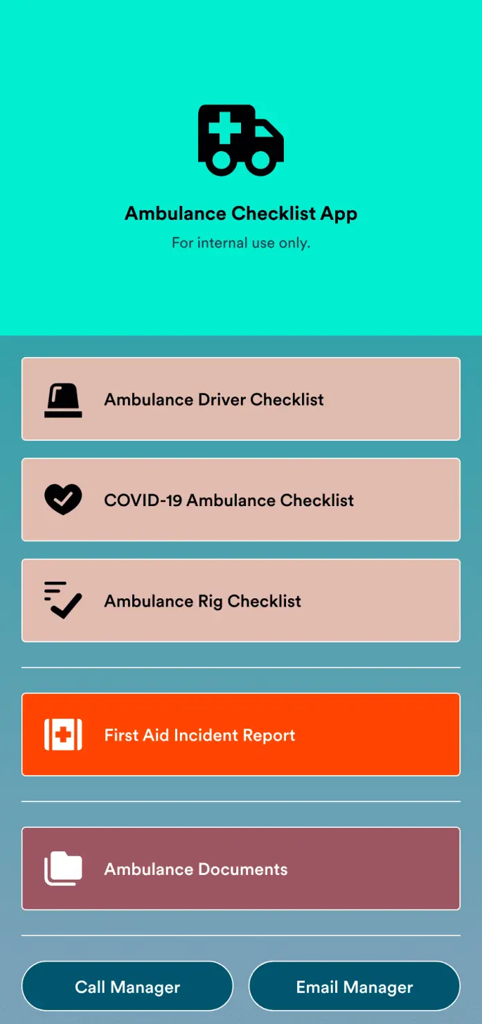 Ambulance Checklist App