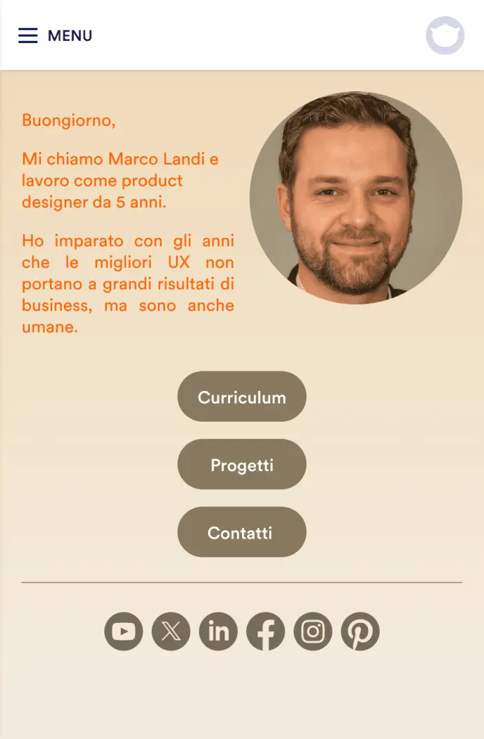 App di Portfolio Personale