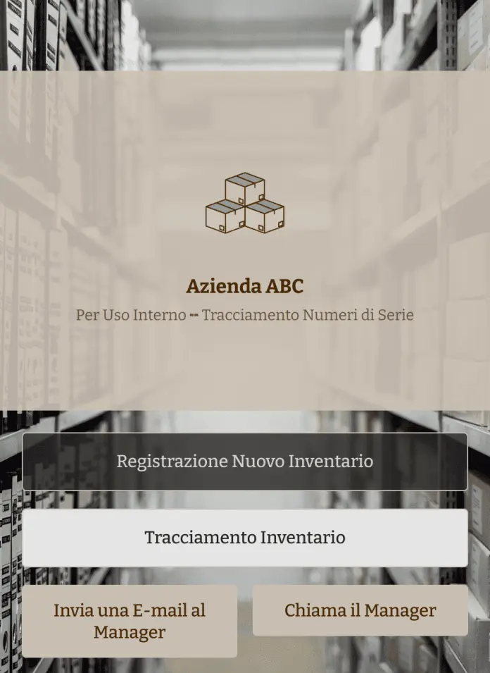 App di Tracciamento Numeri di Serie