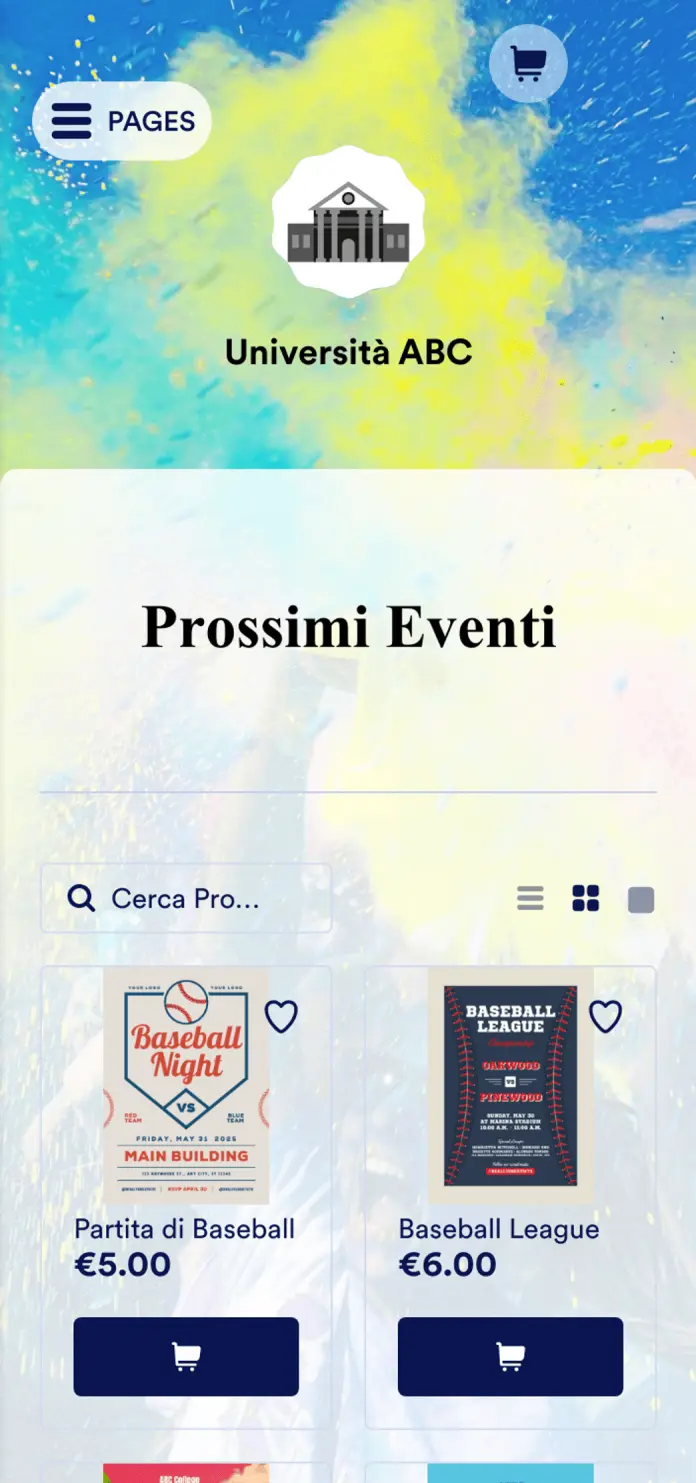 App per Eventi Universitari