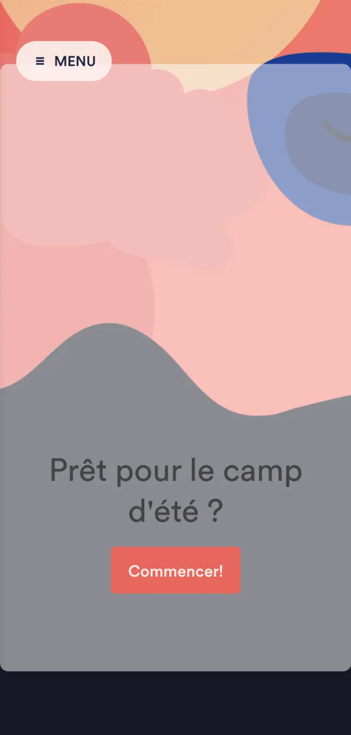 Application Camp d'été