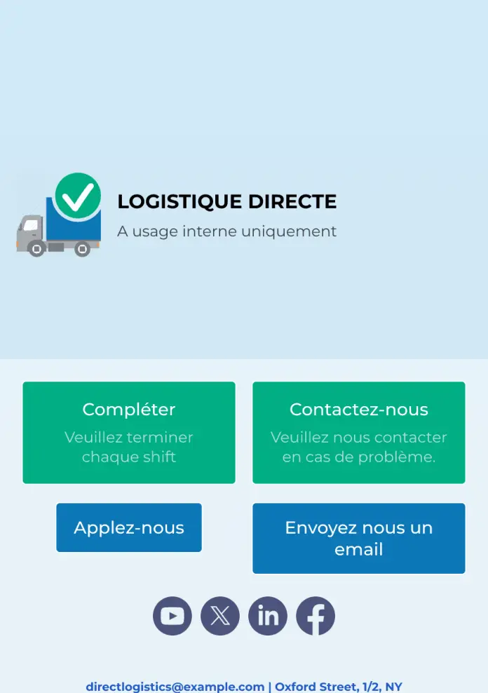 Application de liste de contrôle d'inspection de véhicule