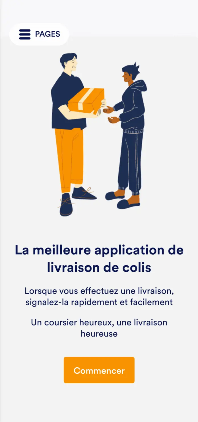 Application de livraison de colis