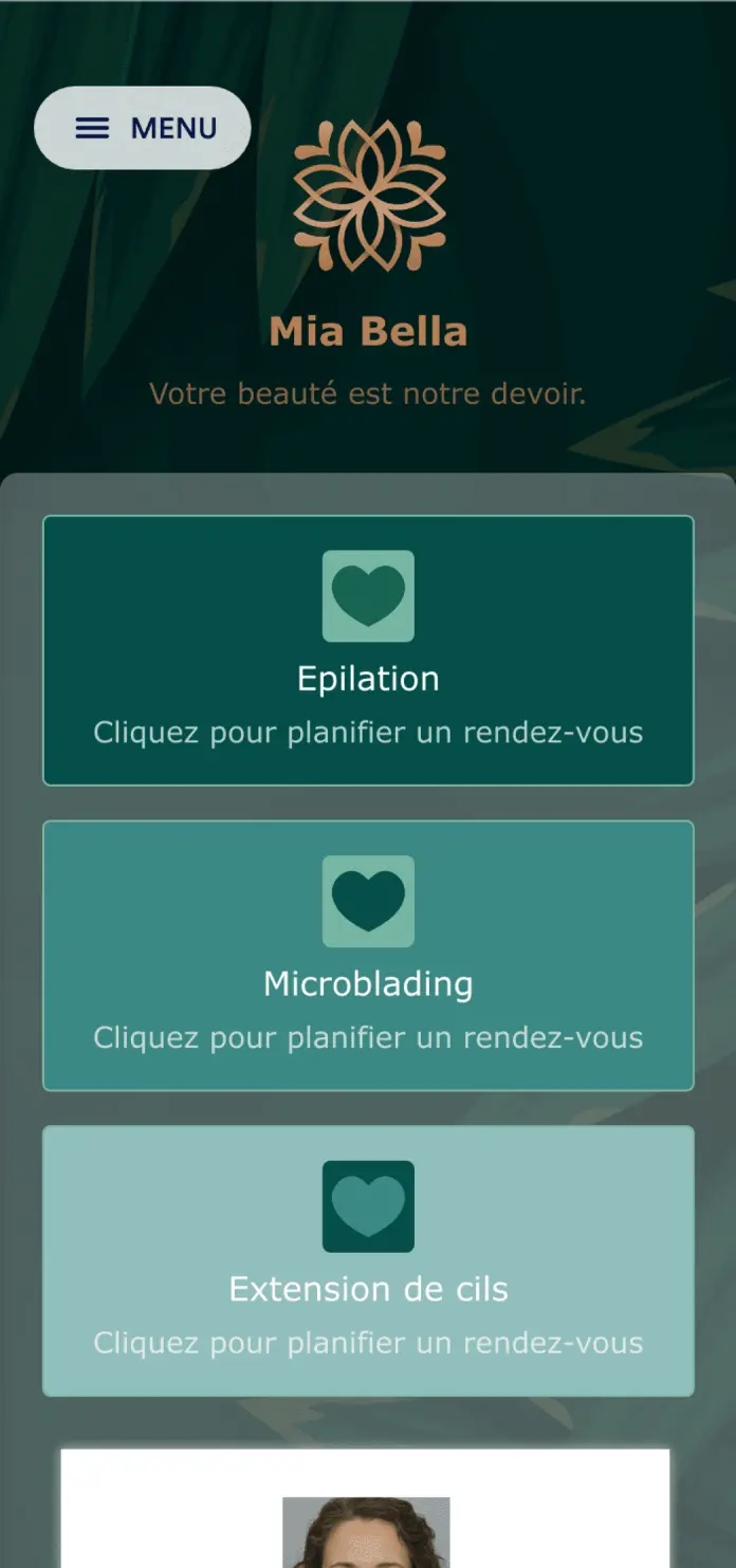 Application Studio de Beauté