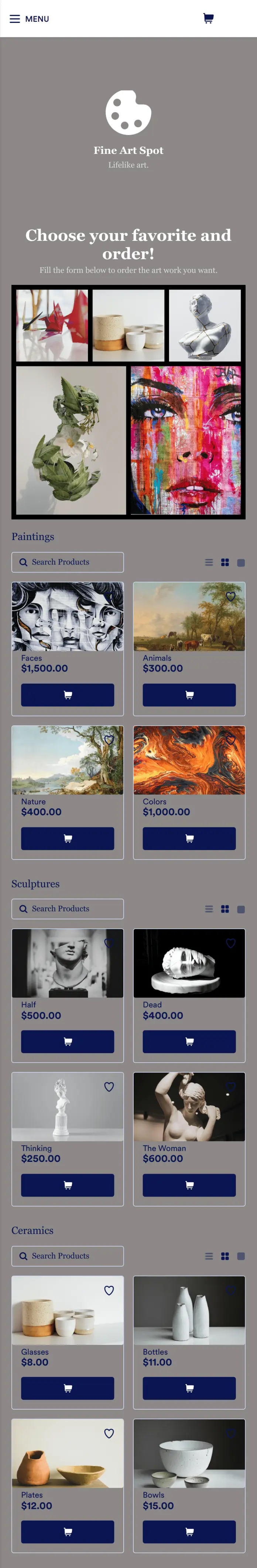 Art Selling App