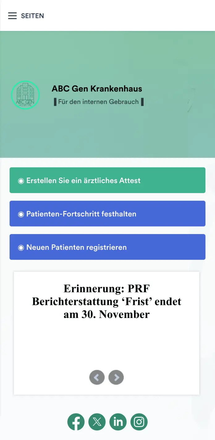 Ärztliches Attest App