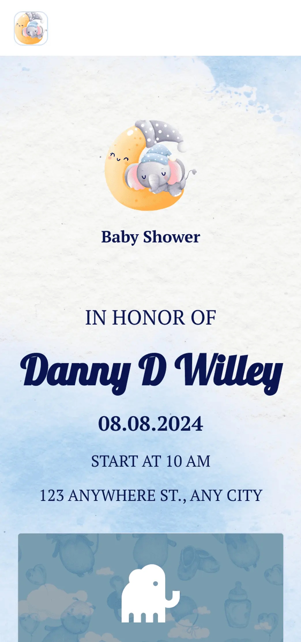 Baby Shower Invitation App