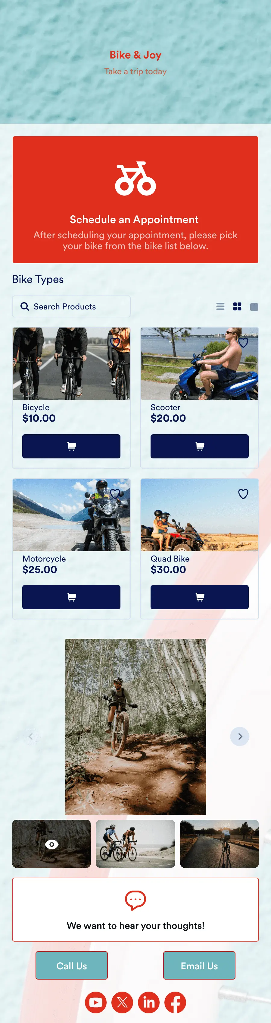 Bike Booking App Template Jotform