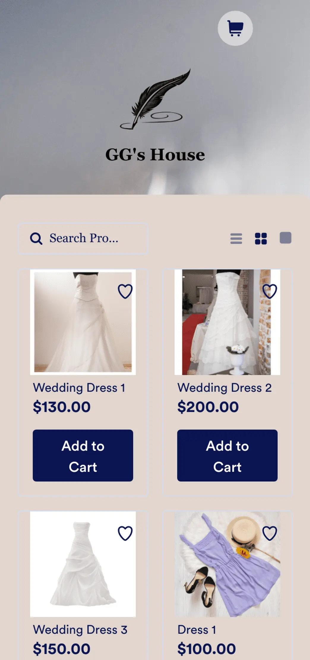 Bridal Store App