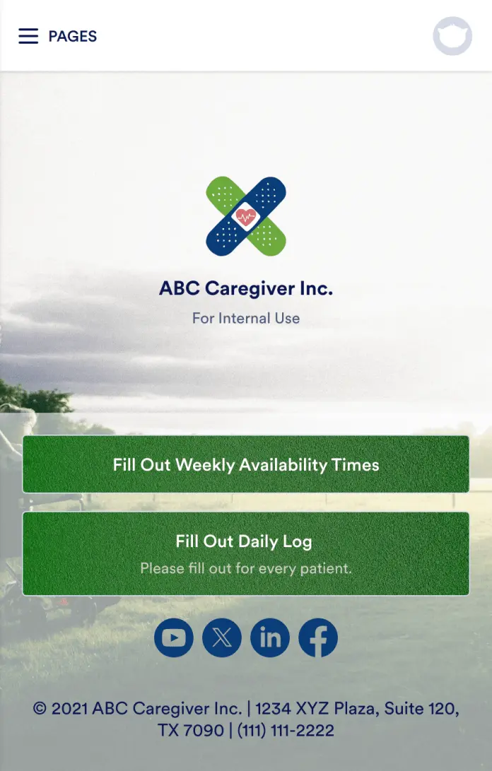 Caregiver Daily Log App