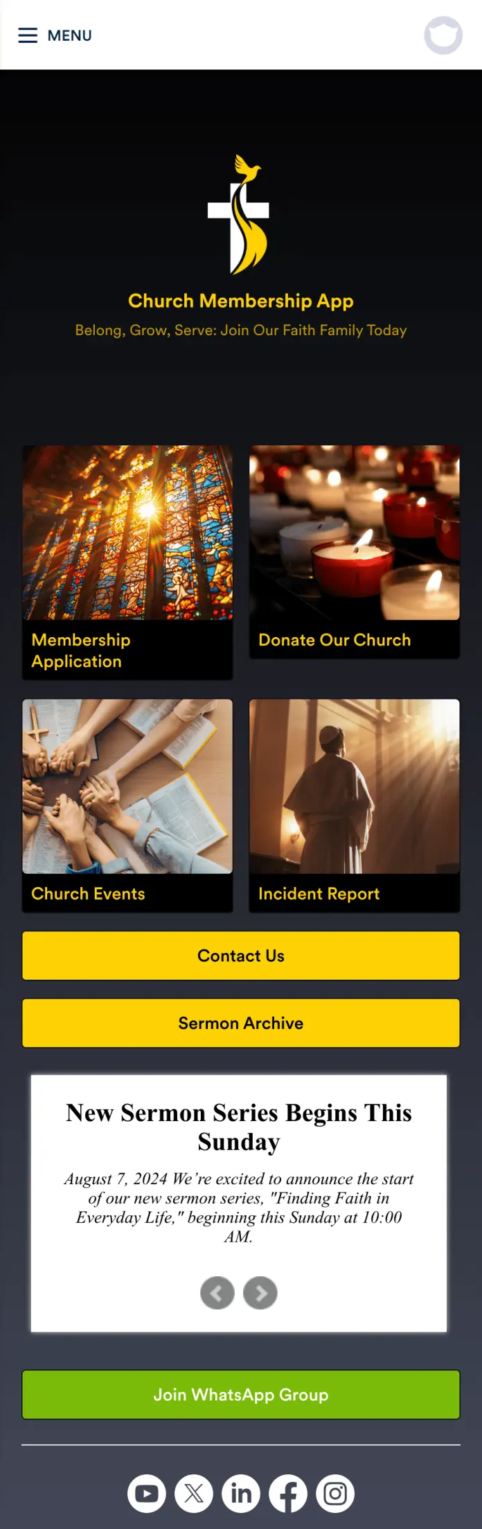 Church Membership App