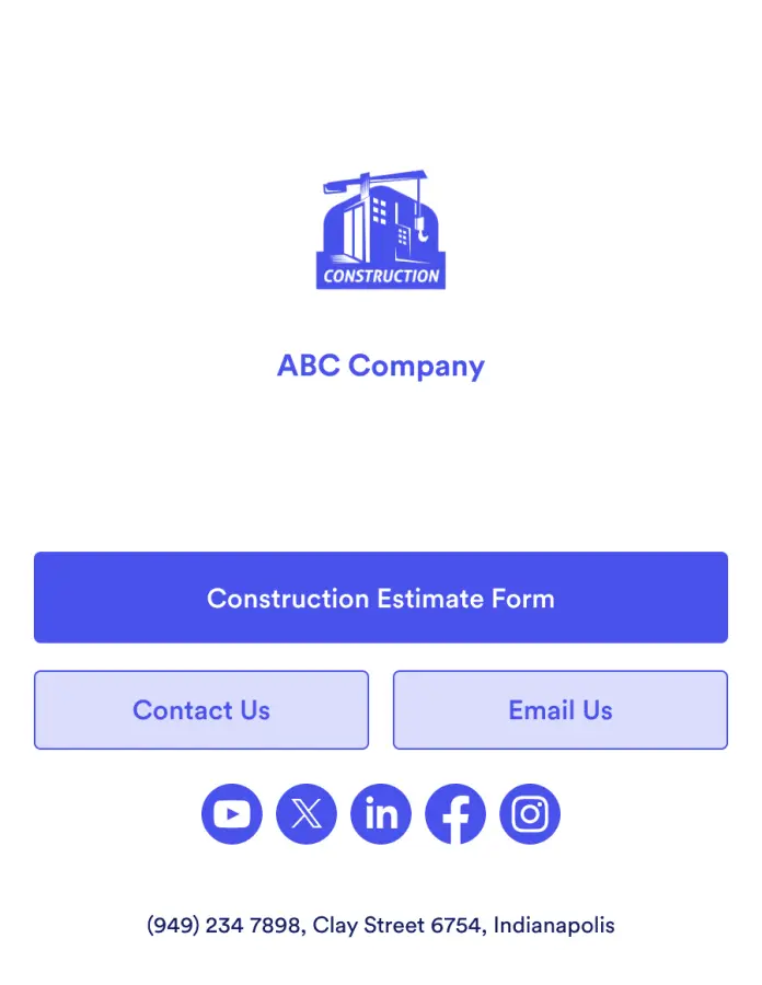 Construction Estimate App