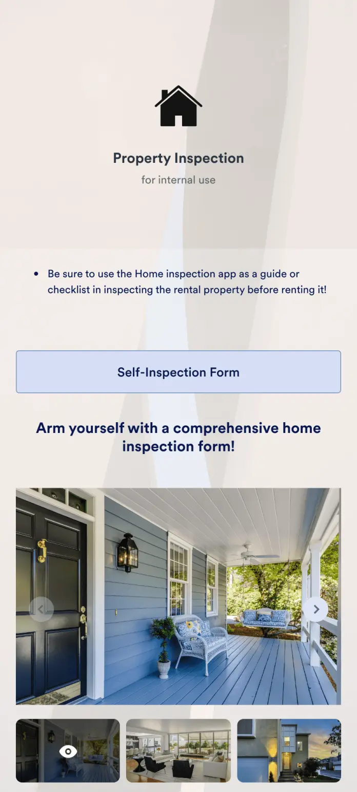 DIY Home Inspection App