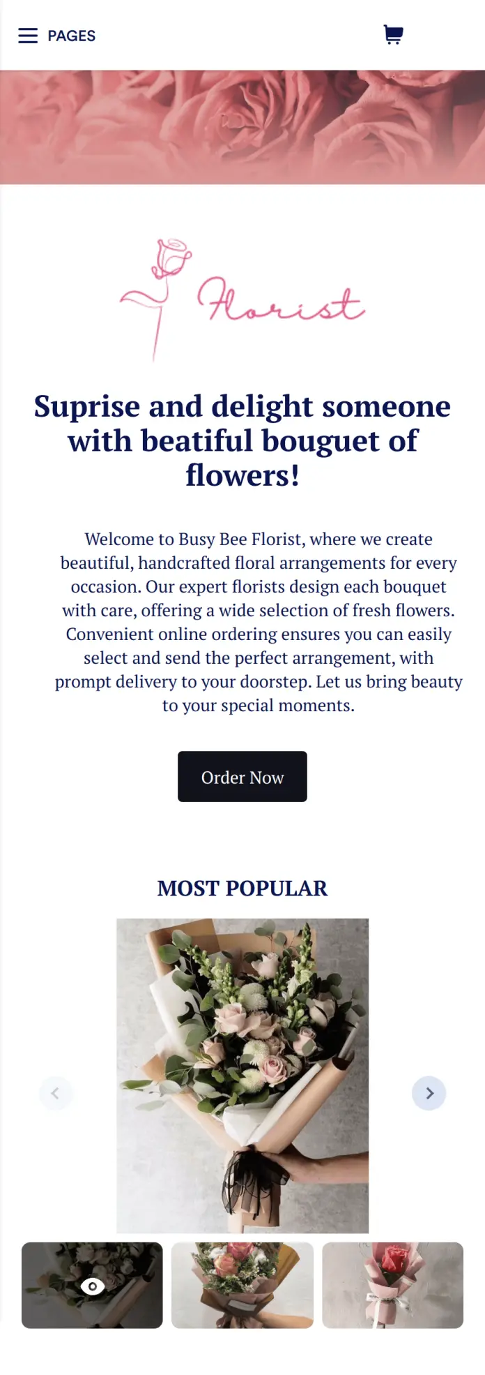 Flower Ordering App