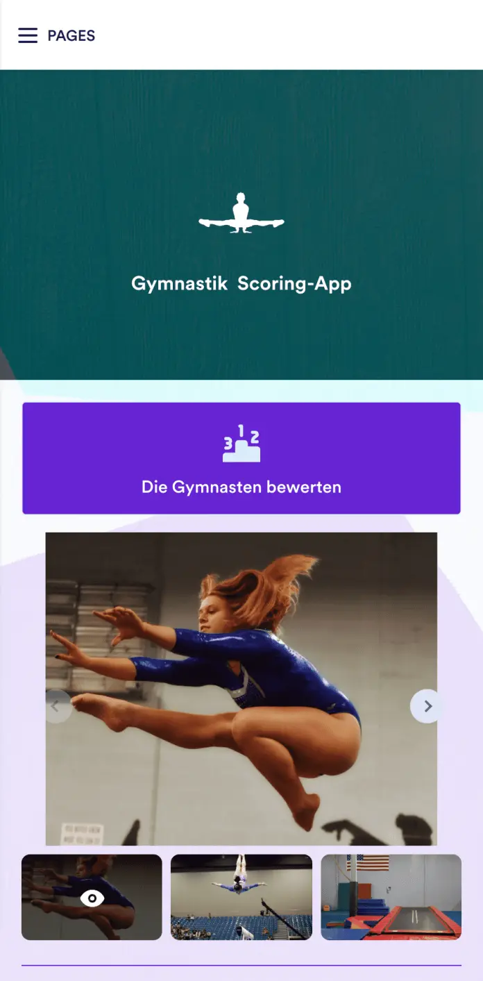 Gymnastik Scoring App