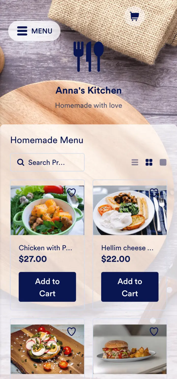 Homemade Food App