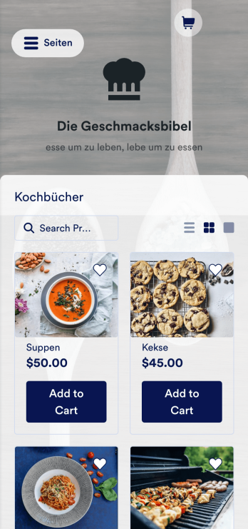 Kochbuch App Template
