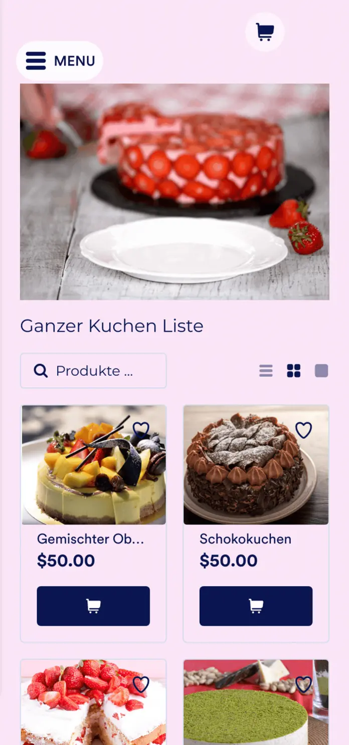Kuchen Bestell App