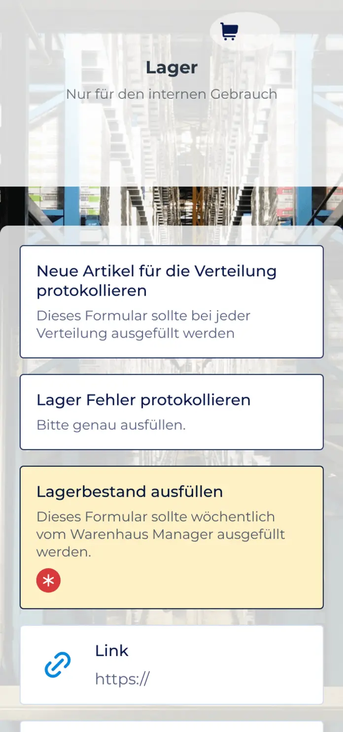 Lagerverwaltung App