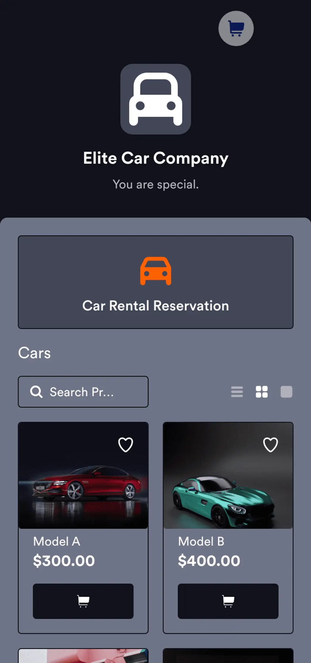 Luxury Car Booking App