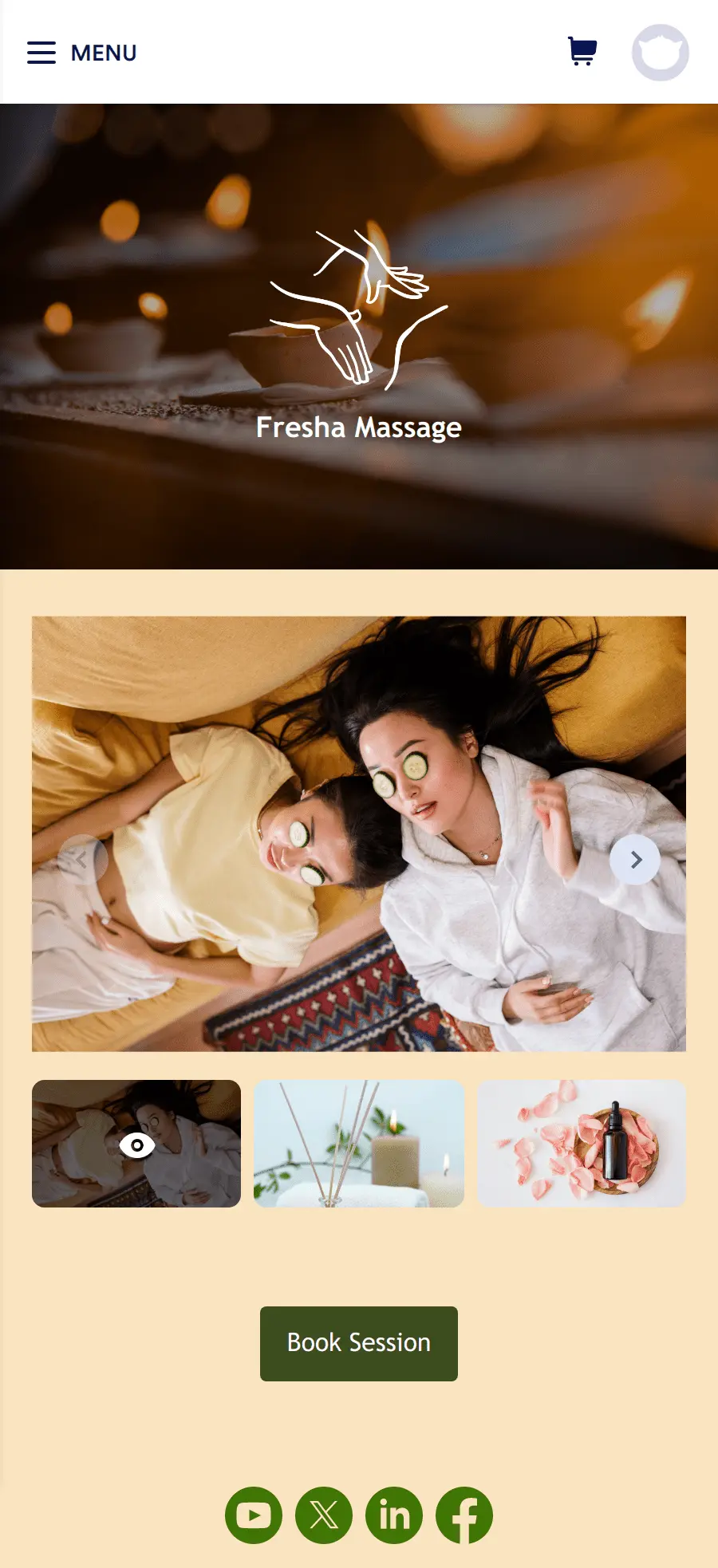 Massage Therapist Booking App Template