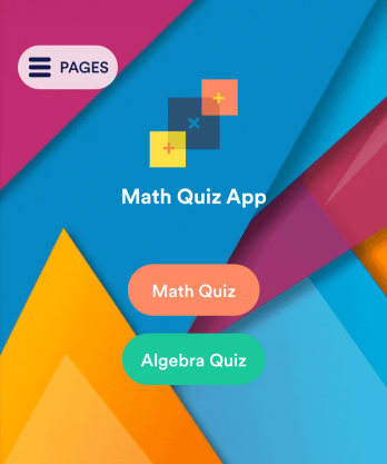 Math Quiz App Template