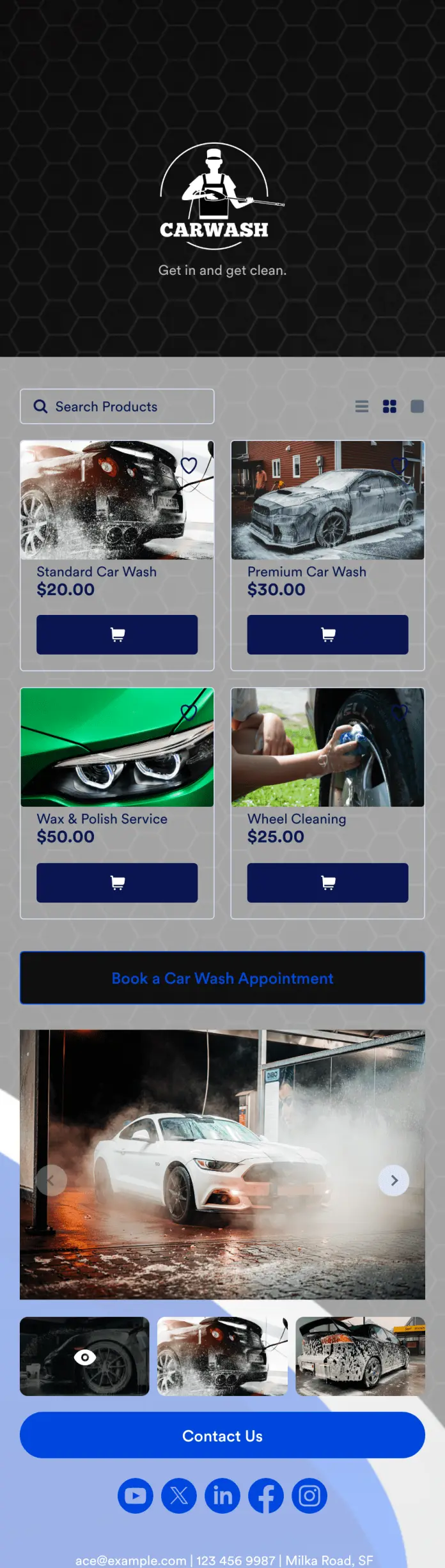 Mobile Car Wash App