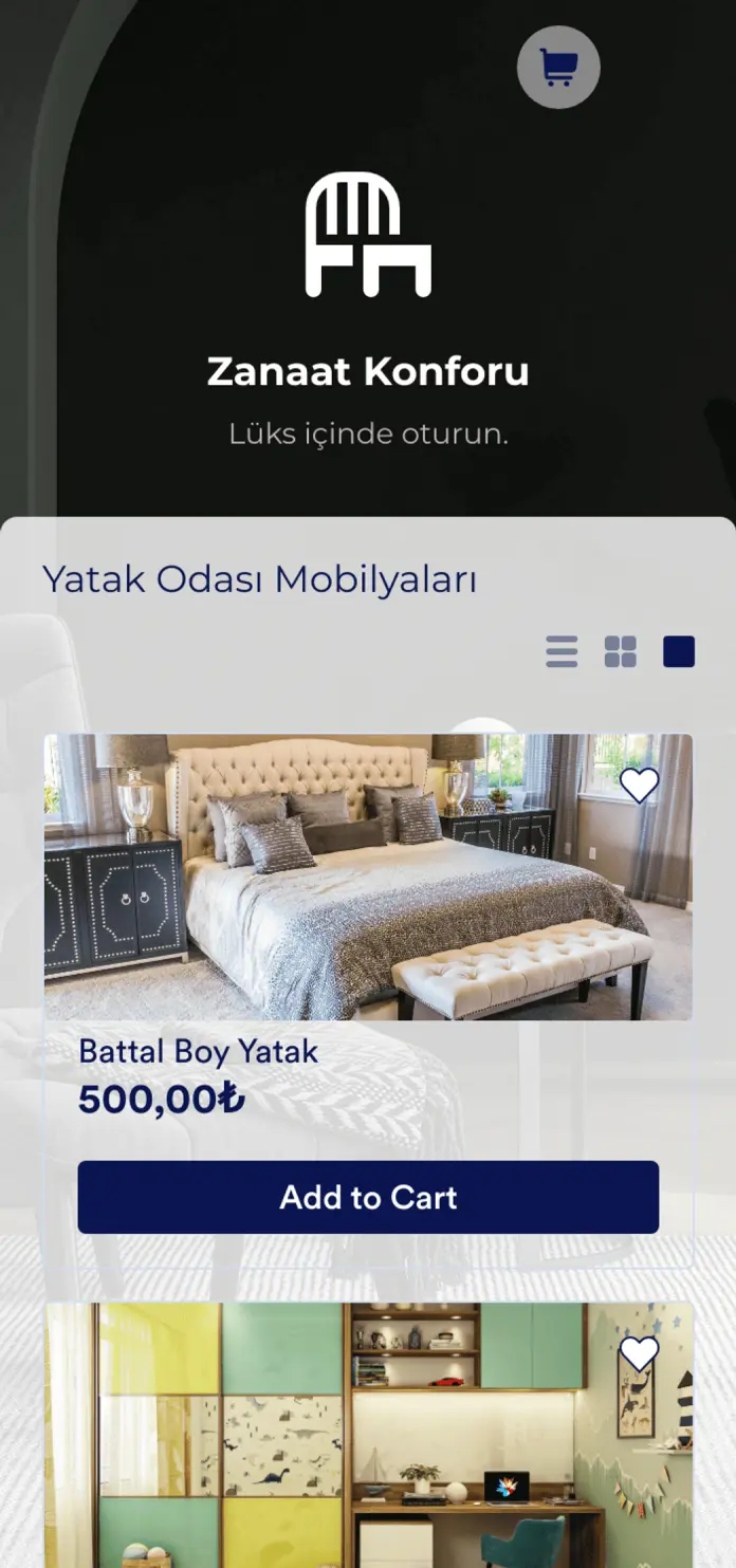 Mobilya Mağazası Uygulaması