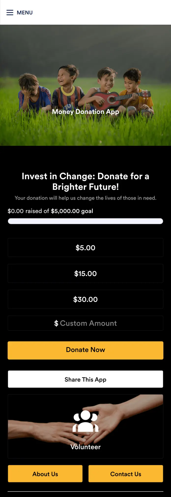 Money Donation App