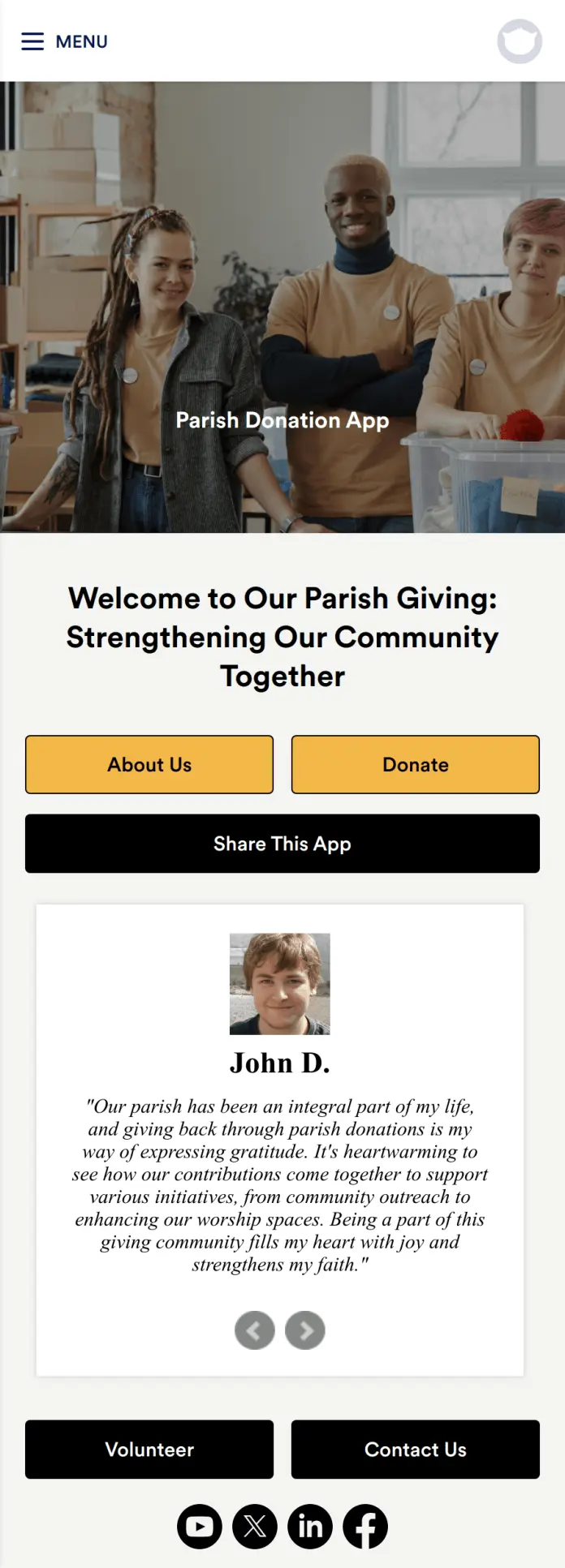 Parish Donation App