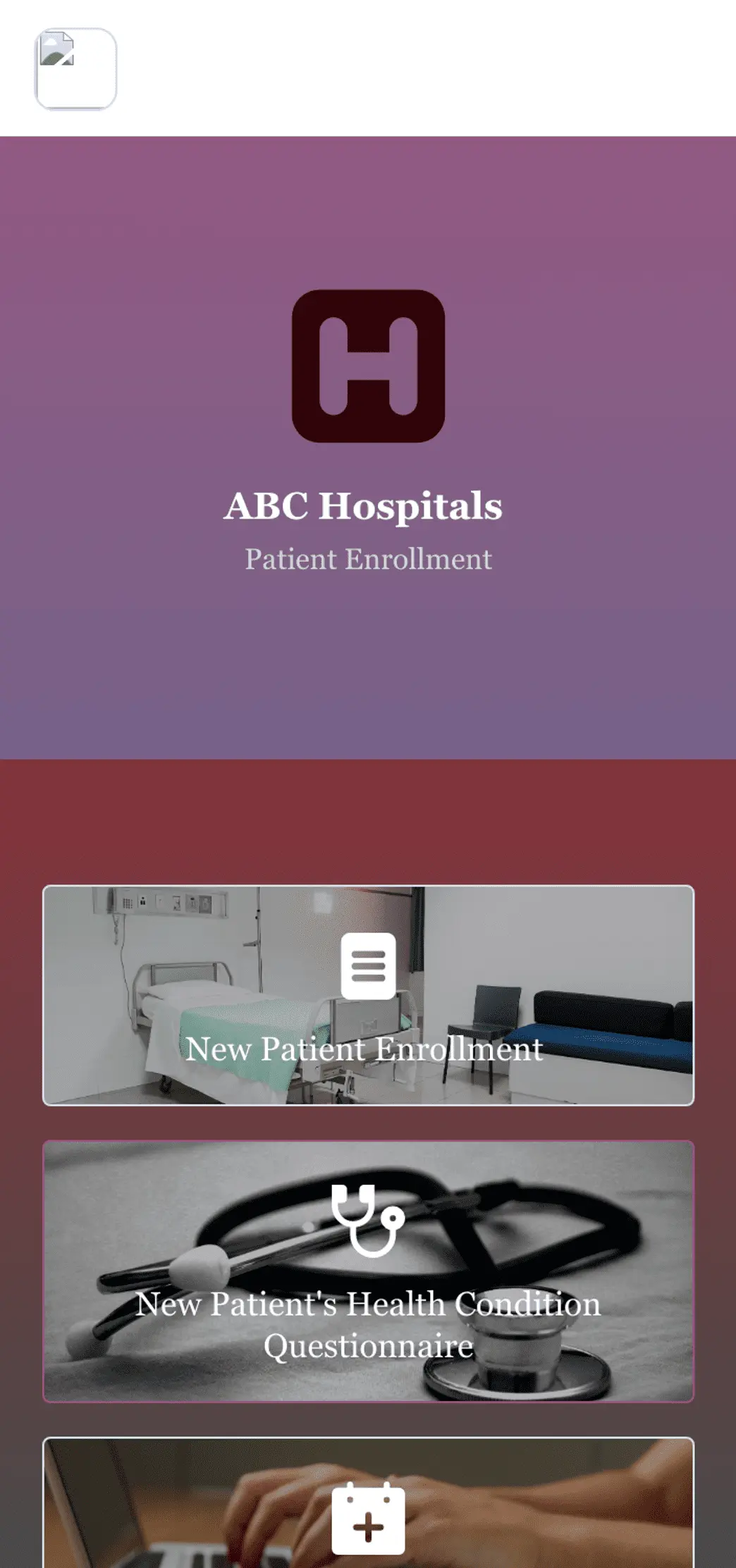 Patient Enrollment App