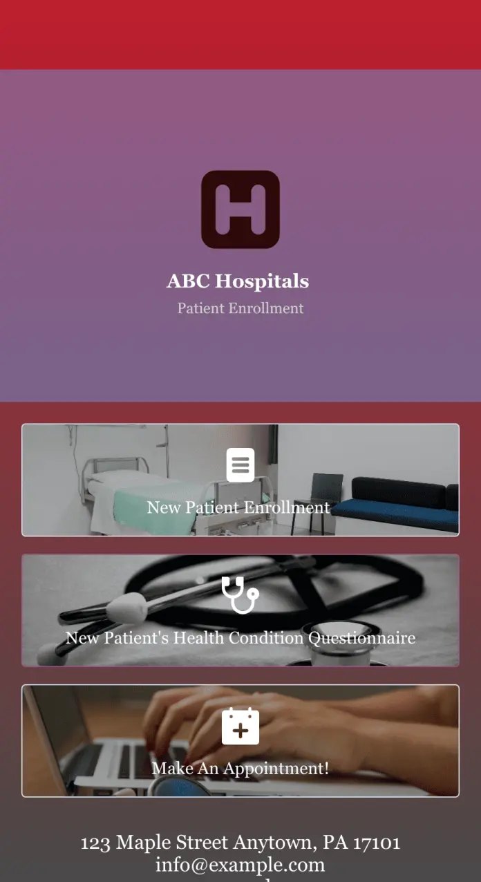 Patient Enrollment App