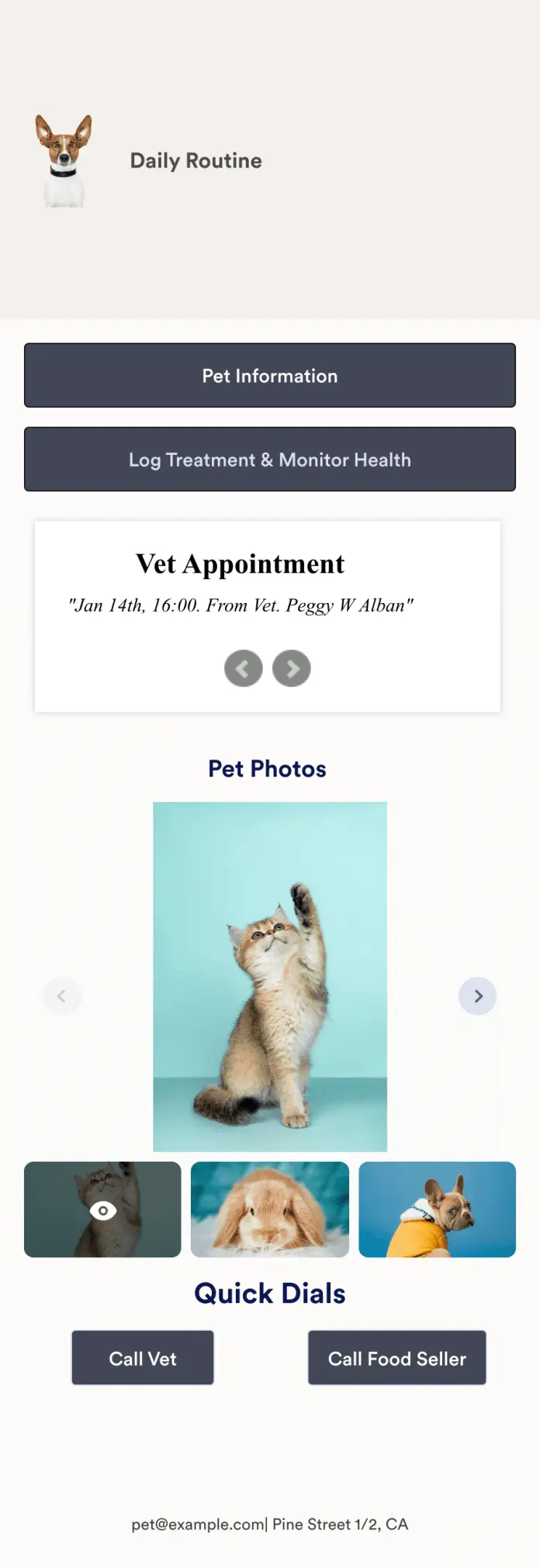 Pet Care Service App