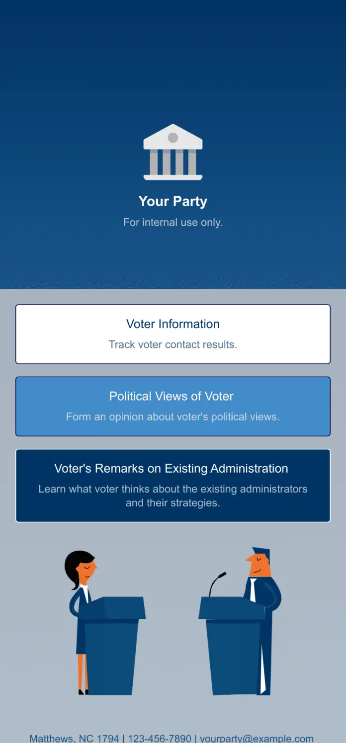 Political Canvassing App