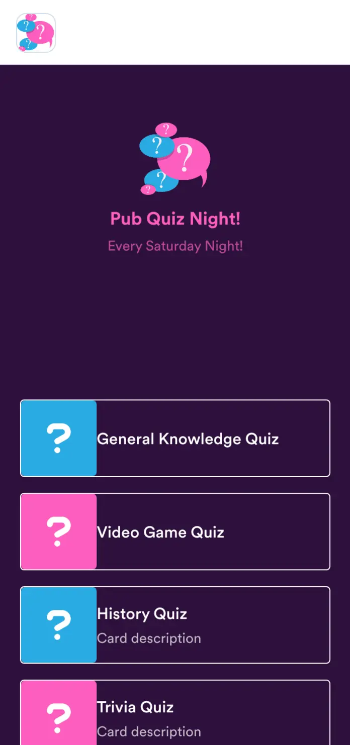 Pub Quiz App