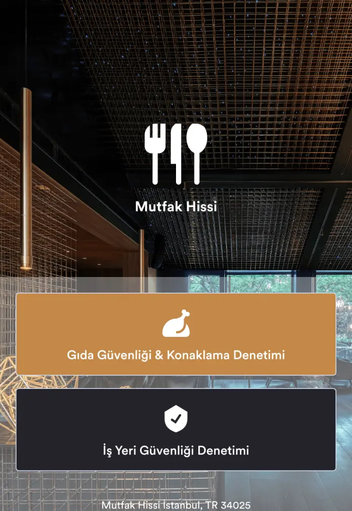 Restoran Kontrol Listesi Uygulaması